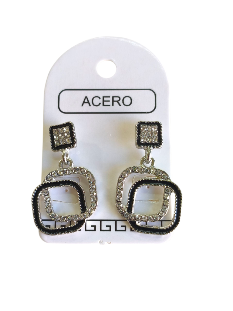 Aro AQ colgante con strass.