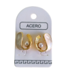 Aro AQD esmaltado con perla.