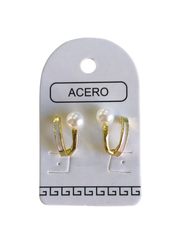 Aro AQD perla esmaltado.