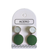 Aro AQ 2 circulos esmaltados.