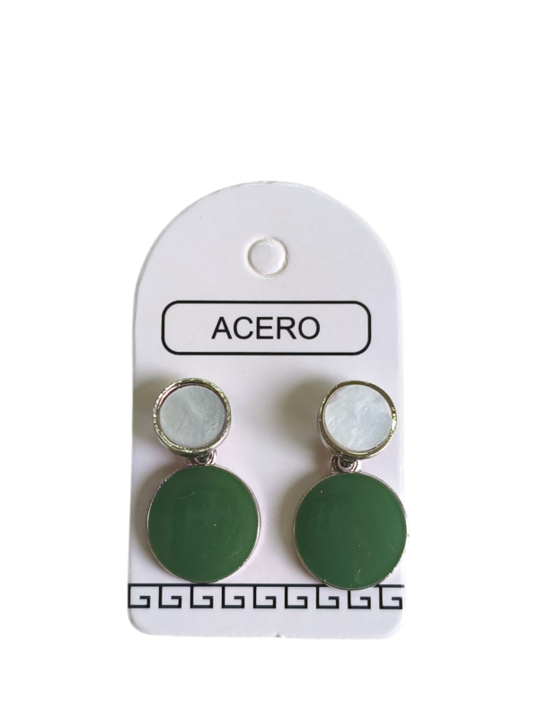 Aro AQ 2 circulos esmaltados.
