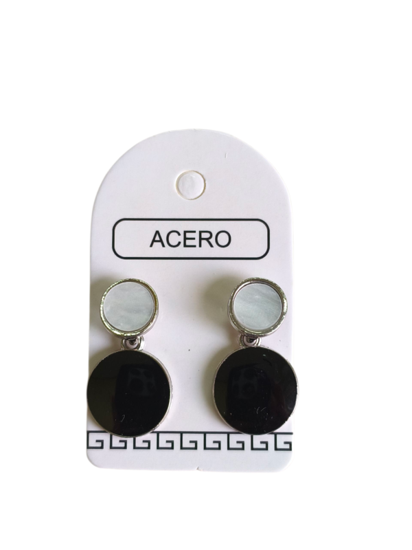 Aro AQ 2 circulos esmaltados.