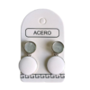 Aro AQ 2 circulos esmaltados.