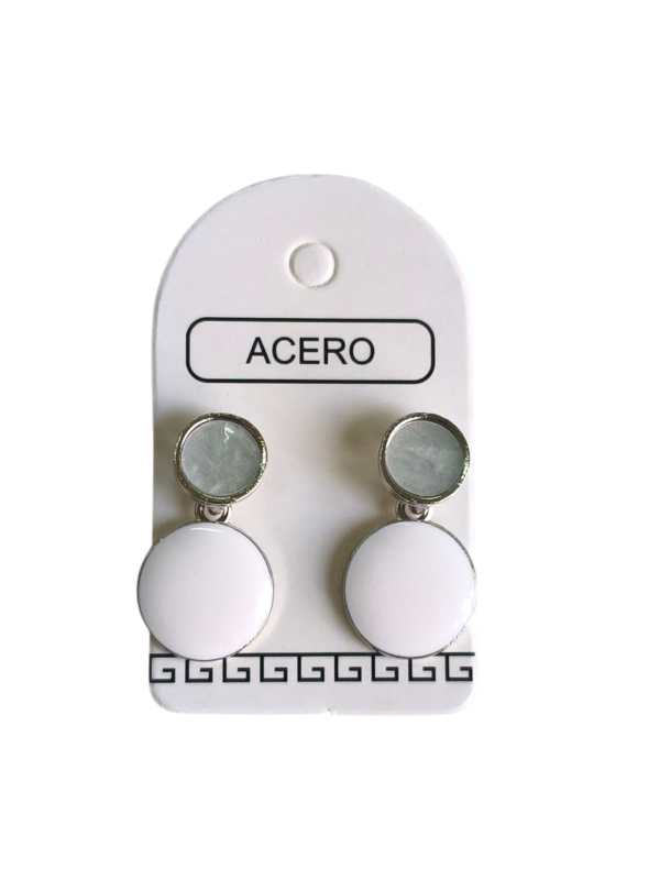 Aro AQ 2 circulos esmaltados.