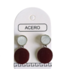 Aro AQ 2 circulos esmaltados.