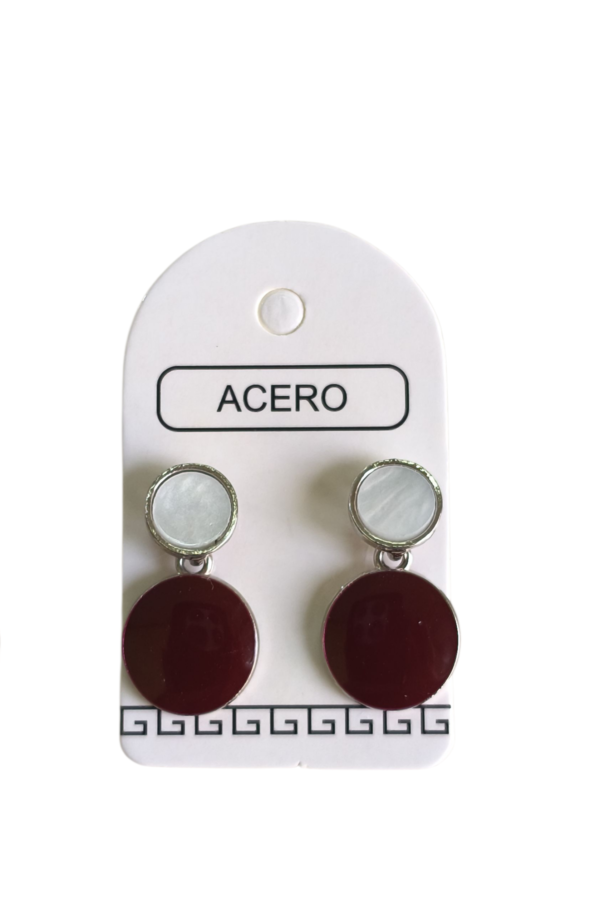 Aro AQ 2 circulos esmaltados.