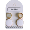Aro AQ 2 circulos esmaltados.