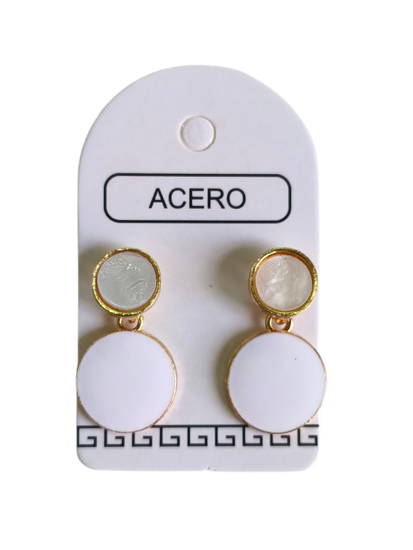 Aro AQ 2 circulos esmaltados.
