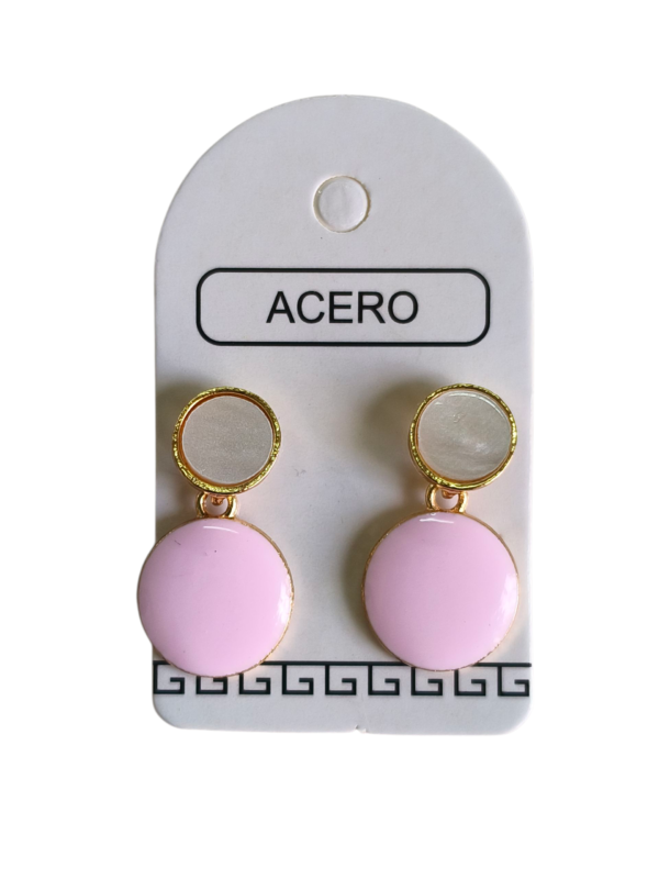 Aro AQ 2 circulos esmaltados.