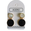 Aro AQ 2 circulos esmaltados.