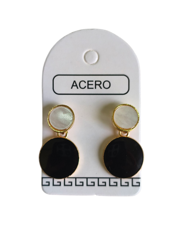 Aro AQ 2 circulos esmaltados.
