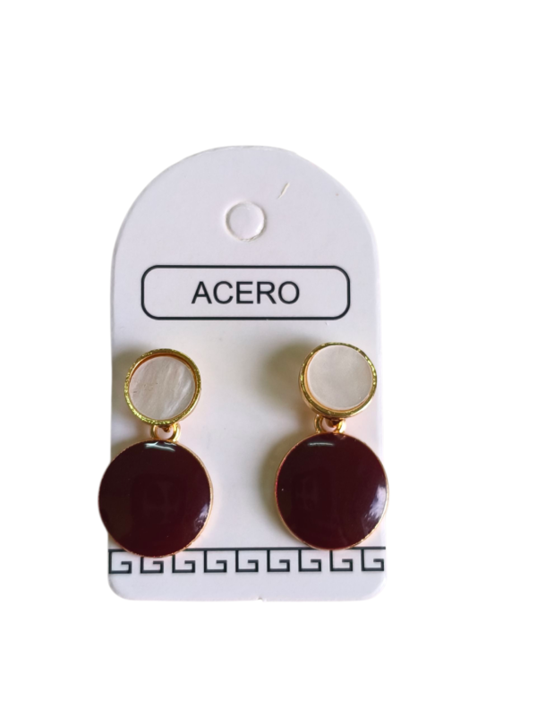 Aro AQ 2 circulos esmaltados.