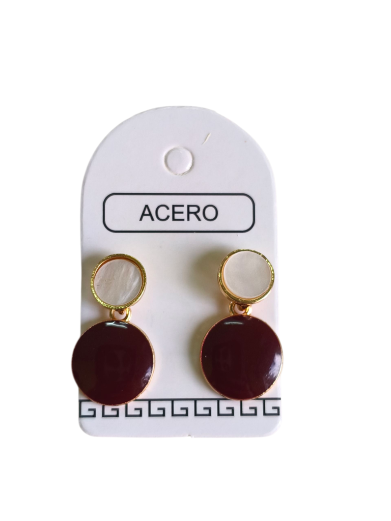 Aro AQ 2 circulos esmaltados.