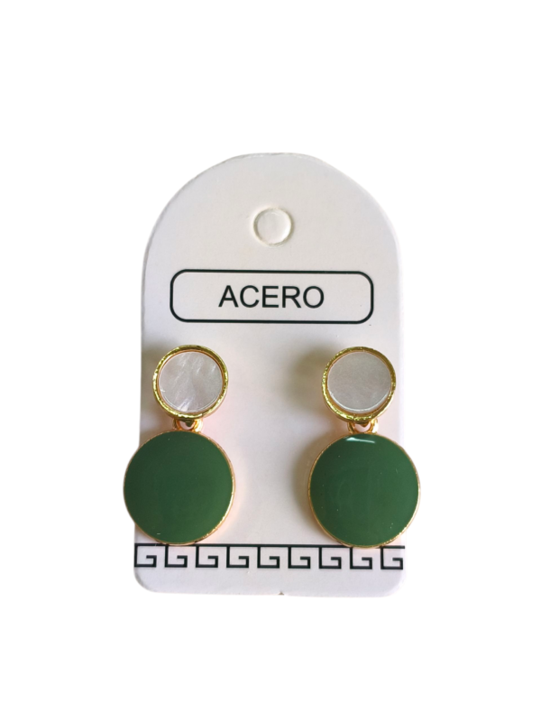Aro AQ 2 circulos esmaltados.