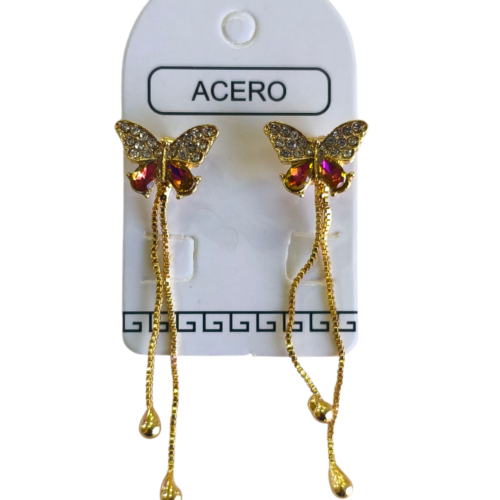 Aro AQD mariposa con tiras colgantes.