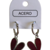 Aro AQ argolla con corazón esmaltado.