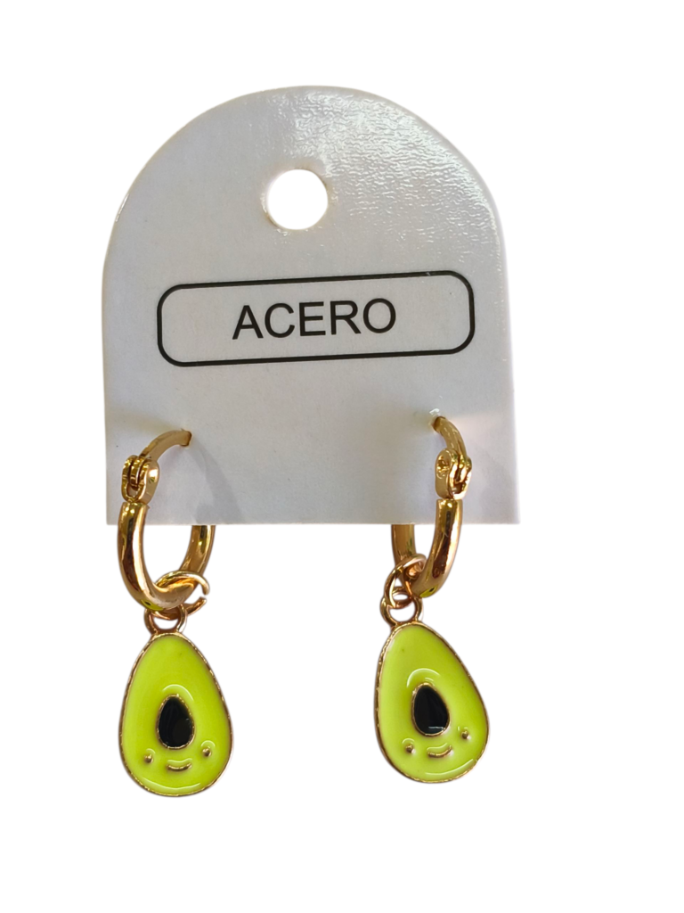 Aro AQD argollita con dije colgante.