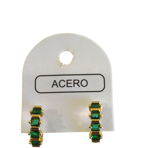 Aro AQD argollita de cubic cuadrado.