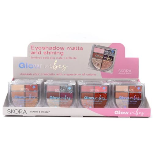 Sombras para ojos combinadas x 6 Skora 2X1