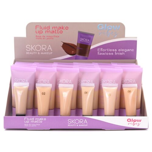 Base de maquillaje fluida en pomo Skora 2X1