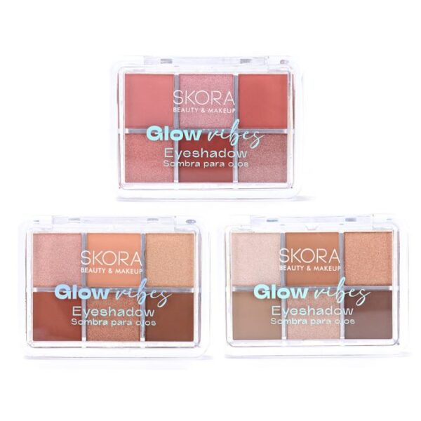Sombras para ojos combinadas x 6 Skora