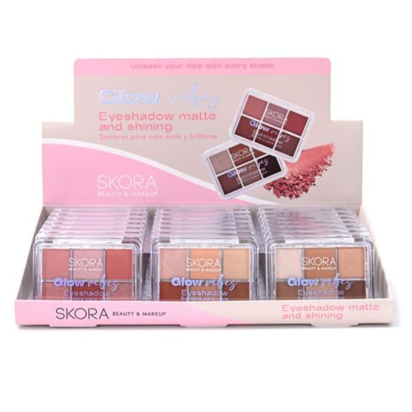 Sombras para ojos combinadas x 6 Skora