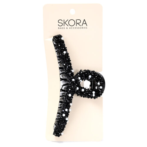 Broche para cabello strass y perlitas