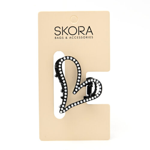 Broche corazon perlitas