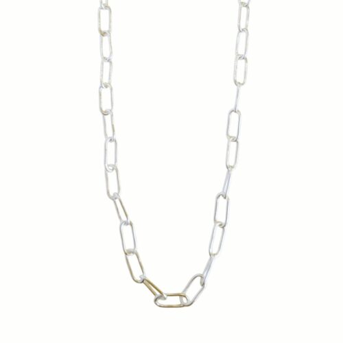 Cadena Plata 900 eslabon redondo largo 80×50