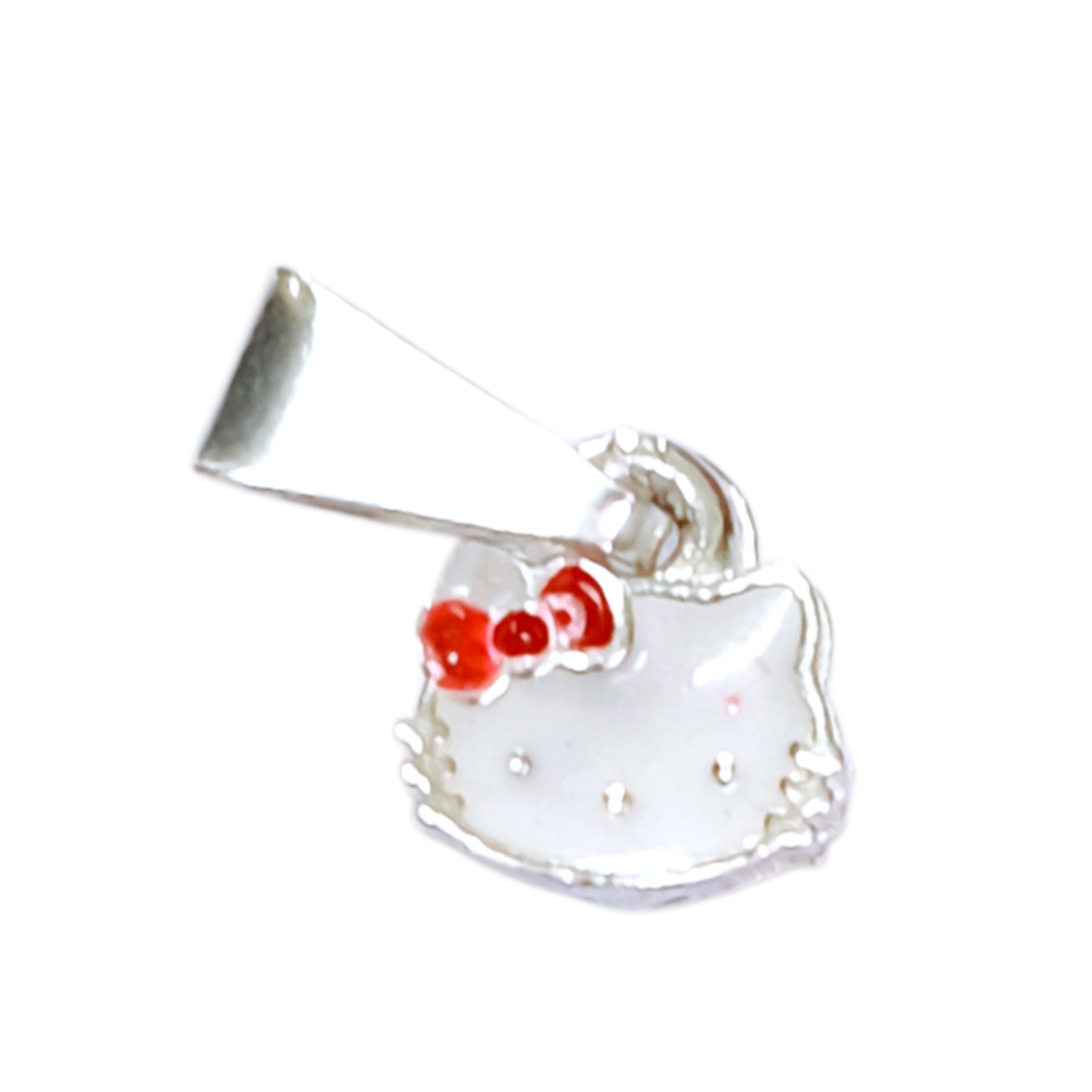 Dije plata esmaltado Hello Kitty