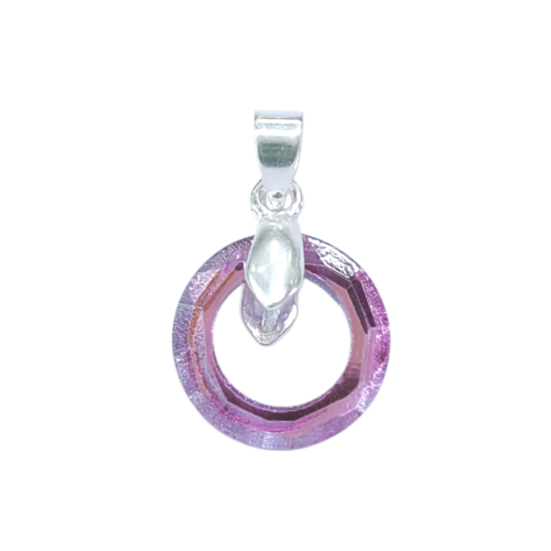 Dije Plata línea Swarovsky