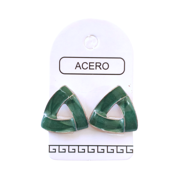 Aro AQ triángulo esmaltado