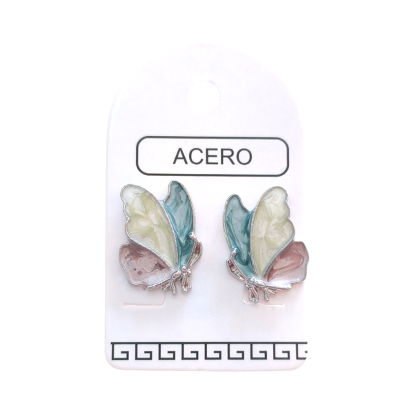 Aro AQ mariposa esmaltada