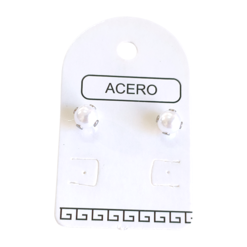 Aro AQ perla engarzada 6mm x p.