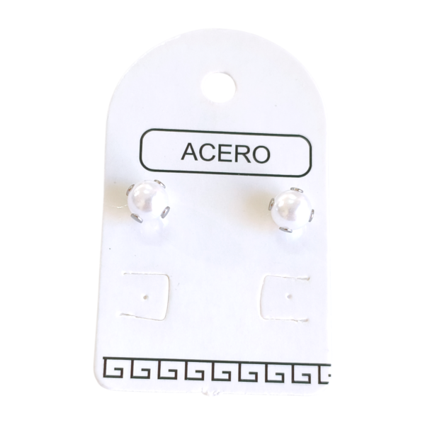 Aro AQ perla engarzada 6mm x p.