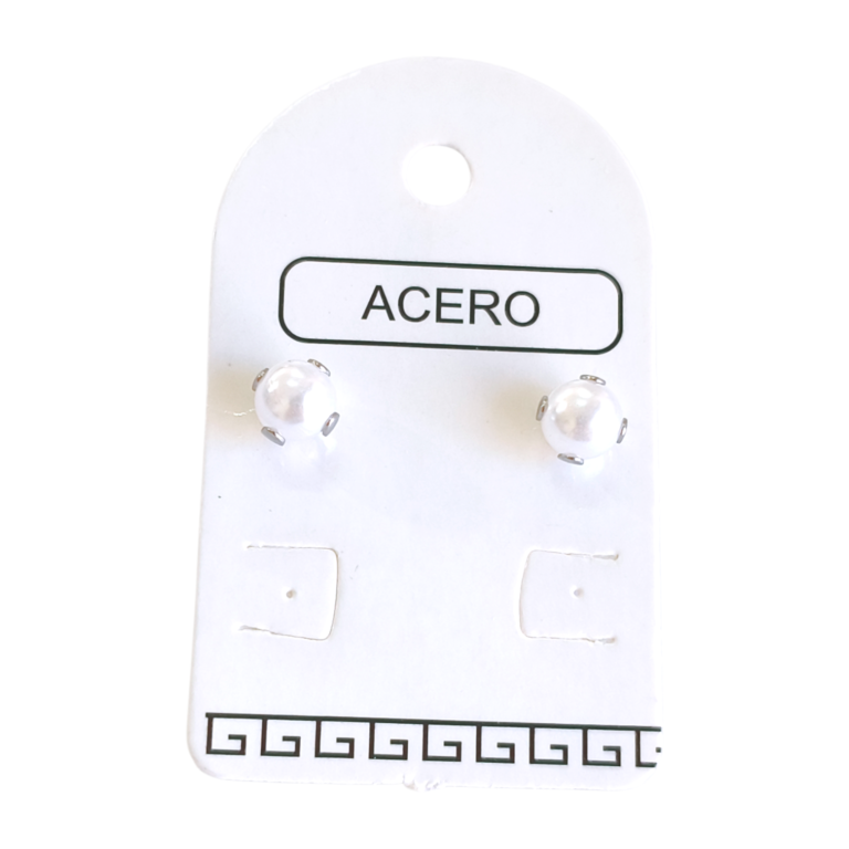 Aro AQ perla engarzada 6mm x p.