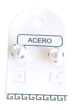 Aro AQ perla engarzada 8mm x p.