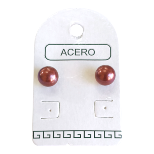 Aro AQ tira strass perla colgante