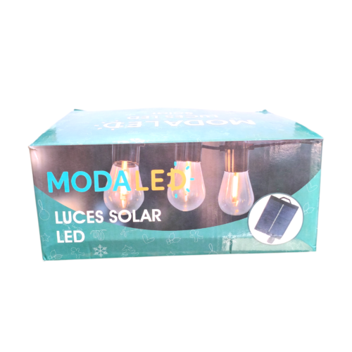 guirnalda x10 lámparas SOLAR