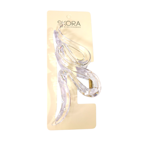 Broche acrílico transparente