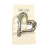 Broches corazón metal plat/dor