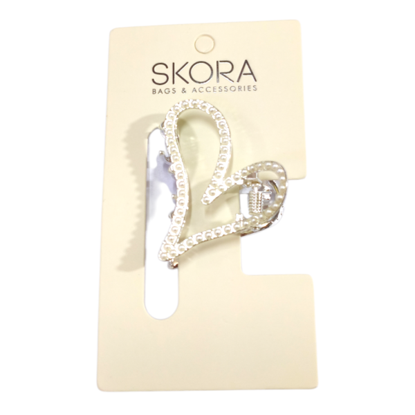 Broche strass y perlitas