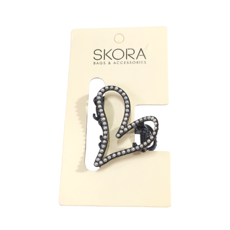 Broche strass y perlitas
