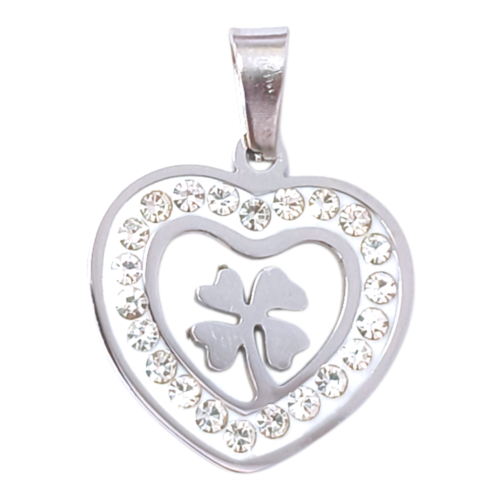 Dije AQ strass trébol