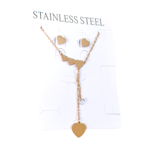 Set AQD Cad.+Aros Corazón