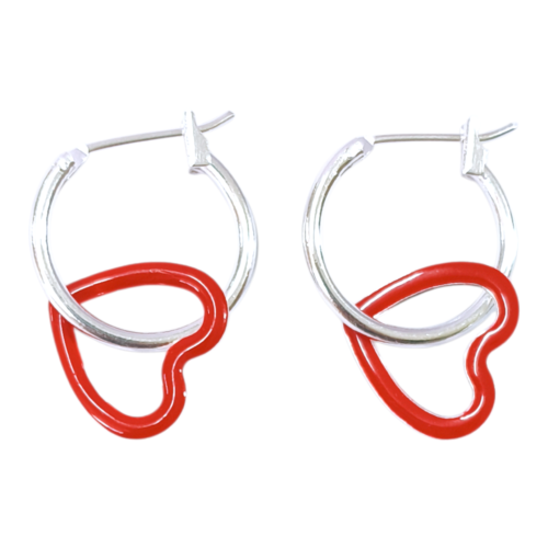 Argolla PL 925 Dije rojo