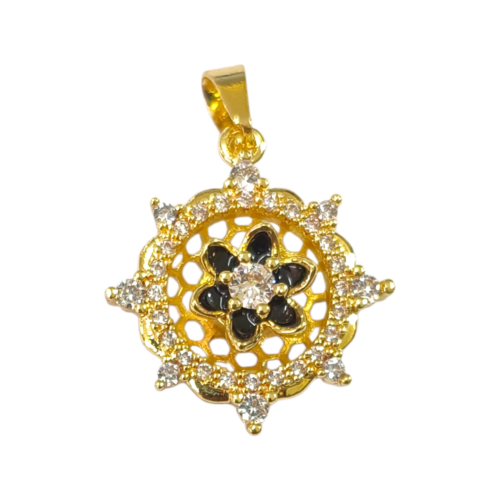 Dije AQD Premium con cubic flor