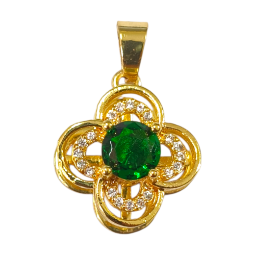 Dije AQD Premium con cubic flor