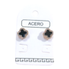 Aro AQD trébol con strass