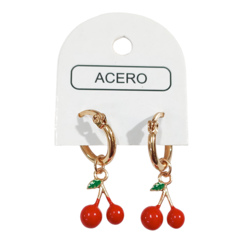 Aro AQD argollita con dije esmaltado